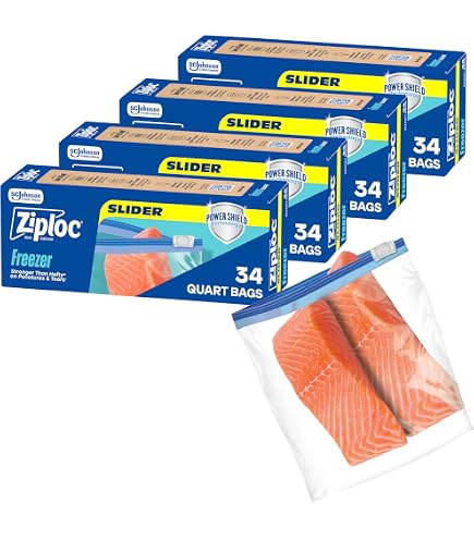 Amazon.com: Hefty Calendar Slider Freezer Bags, Gallon Size, 4pk